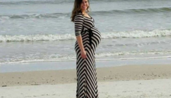 Állapotos feleségéről készített fotókat a tengerparton: az egyik képen feltűnik neki egy váratlan jel