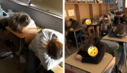 A középiskolai tanár hagyja aludni a diákokat az óráin, de jó oka van rá
