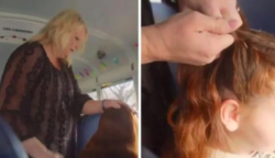 A buszsofőr minden reggel befonja a kislány haját, miután elvesztette az anyukáját