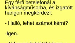 VICC: Egy férfi betelefonál a kívánságműsorba, és izgatott hangon megkérdezi: