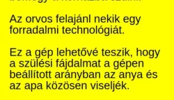 Humor: A várandós nő a férjével bemegy a kórházba szülni…