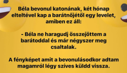 VICC: Béla a katonaideje alatt kap a barátnőjétől egy levelet