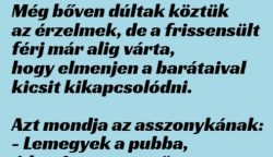 VICC: A friss házas férj bár szerelmes, de alig várja, hogy kicsit kikapcsolódjon a pubban a barátaival